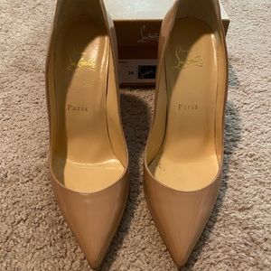 CHRISTIAN LOUBOUTIN PIGALLE FOLLIE 100 PATENT